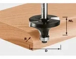 Festool Abrundfr&auml;ser HW Schaft 8 mm D22,7/R5 (mit Anlaufkugellager)