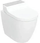 Geberit WC-Komp. AquaClean Tuma Comfort mit Stand-WC, tief, Edelstahl geb&uuml;rstet