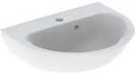 Geberit Handwaschbecken Renova 50x40cm, we., m Hahnl., m &Uuml;L asym.