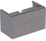 Geberit Waschtischunterschrank Xeno2 88x53x46,2cm, strukt./sch.-gr, m 2 Laden