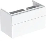 Geberit Waschtischunterschrank Xeno2 88x53x46,2cm, m 2 L, m Abl, hochgl./we