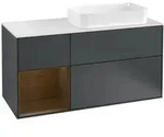 V&B Waschtischunterschrank Wandbeleuchtung Finion 120cm, Pl w m, Rg l wal ven, md b m