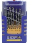 Holzspiralbohrersatz 013G 25-tlg.D.1-13mm 0,5mm steig.HSS FISCH-TOOLS
