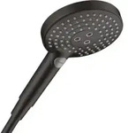 hansgrohe Handbrause Raindance Select S 120 DN 15, 3jet, Kopf d= 125mm, mattschwarz