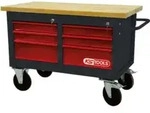 KS Tools Fahrbare Werkbank mit 6 Schubladen