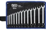 BGS Maul-Ringschl&uuml;ssel-Satz Maulseite mit Ratschenfunktion SW 8 - 21 mm 13 teilig