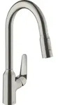 hansgrohe Sp&uuml;ltisch-Einhebelmischer 220 Focus M42 mit Ausziehbrause, 2jet,