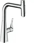 hansgrohe Sp&uuml;ltisch-Einhebelmischer 240 Metris Select M71 mit Ausziehbrause, 2jet,