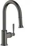 hansgrohe Sp&uuml;ltisch-Einhebelmischer 180 Axor Montreux mit Ausziehbrause, brushed