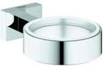 Grohe Halter Essentials Cube chrom, f&uuml;r Glas, Seifenspender/-schale