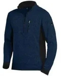 FHB Troyer PATRICK Strick-Fleece marine-schwarz L