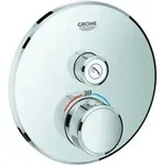 Grohe Fertigset Grohtherm Smartcontrol chr, rd, UP-Thermostat, 1 Absperrventil