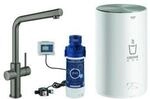 Grohe Sp&uuml;ltisch-Einhebelmischer Red Duo hd graph. geb&uuml;rstet, M-Size, mit Boiler