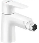 hansgrohe Bidet-Einhebelmischer Talis E mit Zugstangen-Ablaufgarnitur, mattwei&szlig;