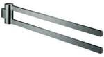 Grohe Handtuchhalter Selection 44,1cm, 2-arm, schwenkbar, hard graphite