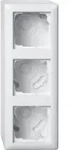 Gira AP-Geh&auml;use 3f + Rahmen Standard 55 Rwei&szlig; 106303
