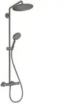 hansgrohe S-Pipe Croma Select S EcoSmart m TH, HB 3jet, 9 l/m., brush. bla vc