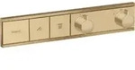 hansgrohe Fertigmontageset RainSelect UP-THM, 2 Verbraucher, brushed bronze