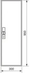 Hager Z&auml;hlerschrank,universZ 950x300x205,IP44 ZB21S