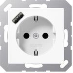 Jung SCHUKO Steckdose mit USB Typ A A1520-18AWW)