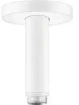 hansgrohe Deckenanschluss S 100mm, mattwei&szlig;, runde Rosette