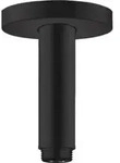 hansgrohe Deckenanschluss S 100mm, mattschwarz, runde Rosette