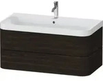Duravit M&ouml;belwaschtisch Happy D.2 Plus 97,5x49cm, 1 HL, Nussb geb., 2 Schubk.