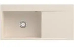 V&B b&uuml;ndige Sp&uuml;le Subway Style 60 Flat li, m Abl.garn, Hand., ivory CeramicPlus