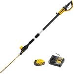Set DeWalt Akku-Stabheckenschere 18V + Akku 5Ah + Ladeger&auml;t 4A (DCMPH566P1-QW)