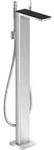 hansgrohe Wannen-Einhebelmischer Axor MyEdition A 196mm, boden, m Pl., chr./Schw.-gl.