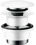 hansgrohe Ablaufgarnitur Push-op, f WT- u. Bidetmischer, mattwei&szlig;