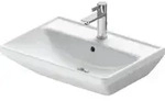 Duravit Waschtisch D-Neo 60x44cm, m Hahnl., we, &Uuml;L, Hahnloch, we