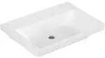 V&B Schrank-Waschtisch Subway 3.0 65x47cm, eck., o. HL/o &Uuml;berlauf, wei&szlig;