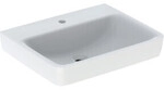 Geberit Waschtisch Renova Plan 60x48cm, Hahnl. mit., o. &Uuml;berlauf, wei&szlig;