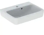 Geberit Aufsatzwaschtisch Renova Plan 50x38cm, Hahnl. mit., mit &Uuml;berlauf, wei&szlig;