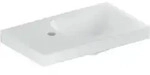 Geberit Handwaschbecken iCon Light 53x31cm, HL li, o. &Uuml;L, m Ablagefl., we.