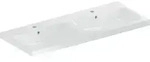 Geberit Doppelwaschtisch iCon 120x48cm, Hahnl. mit., m &Uuml;L, we. K-Tect