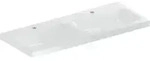 Geberit Doppelwaschtisch iCon 120x48cm, Hahnl. mit., o. &Uuml;L, we. K-Tect