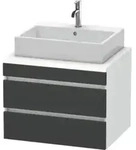 Duravit Waschtischunterschrank DuraStyle 70x54,8cm, gra m/we ma, f Kons, 2 SchKa.