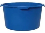 M&ouml;rtelk&uuml;bel Inhalt 90l, blau mit verst&auml;rktem Boden