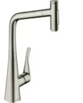 hansgrohe 2-Loch-Sp&uuml;ltisch-Einhebelmischer Metris Select M71-320 ED, schwenkb.