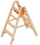 Layher Holzstehleiter 2 x 4 Stufen