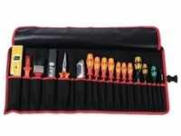 Werkzeugrolltasche 15 Fächer B670xH330mm Nyl.schwarz/rot PARAT