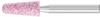PFERD STEEL Schleifstift Kegel Ø 10x25 mm Schaft-Ø 6 mm A46 für Stahl- und
