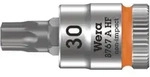 Wera 8767 A HF TX Zyklop Bitnuss mit 1/4"-Antrieb, mit Haltefunktion, TX 30 x 28 mm