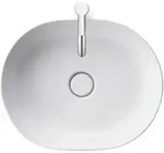 Duravit Aufsatzwaschtisch Luv 50x35cm, geschli., o. HL, &Uuml;L, HLB, wei&szlig;