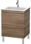 Duravit Waschtischunterschrank c-bonded L-Cube 60 x48cm, 1 HL, N Nat, 2 Ausz., steh.