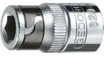 Gedore Bit-Adapter f&uuml;r 1/4" Knarre, Einfacher Bit-Wechsel, Passgenauer Halt, Silber