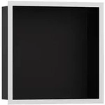 hansgrohe XtraStoris indiv. Wandnische 300x300x100mm, m Designr, matt-sw, m.-we