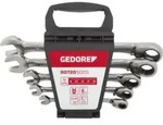 Gedore red Maul-Ringratschenschl&uuml;ssel-Satz, umschaltbar, Set 5-tlg, SW 8-19 mm,